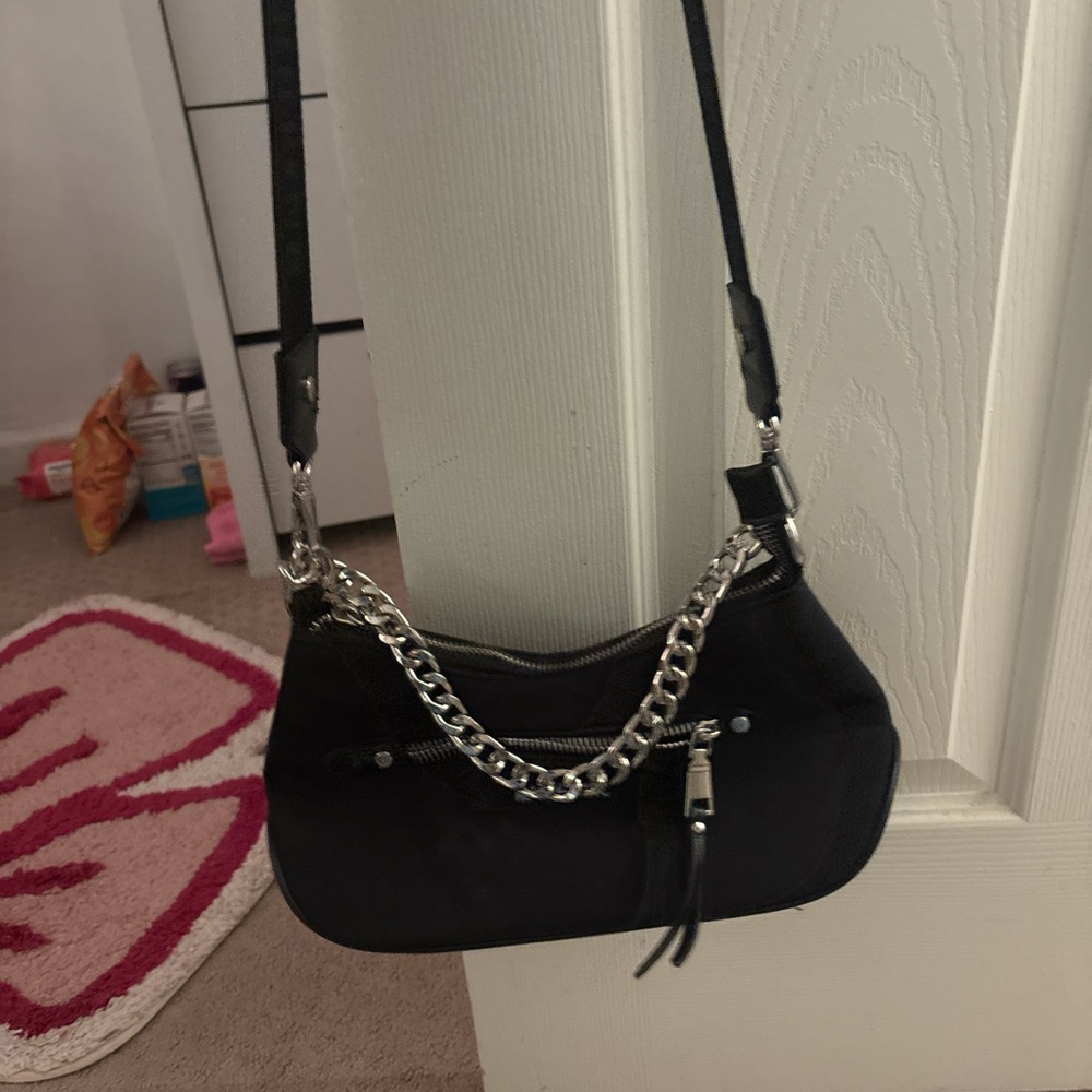 Black Chain Strap Women's Bag